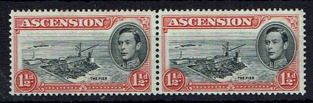 Image of Ascension SG 40b/40ba UMM British Commonwealth Stamp